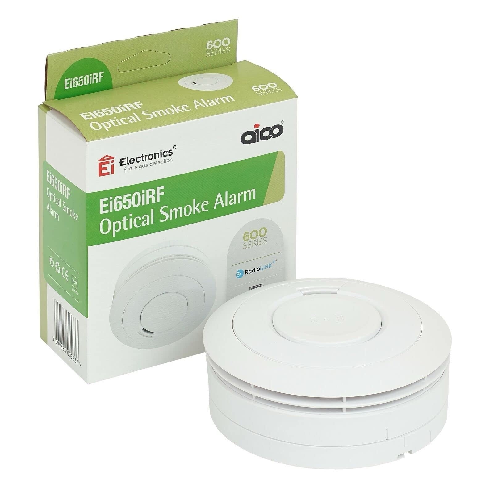 Aico Ei650IRF  Optical Smoke Alarm Battery Powered Expiring 2035 VAT INCLUDED