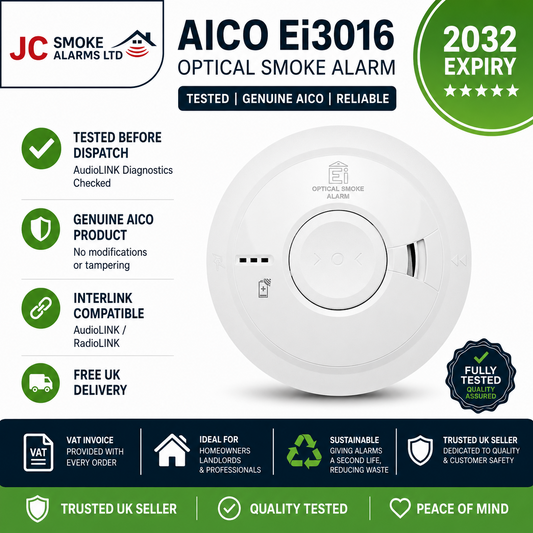 AICO Ei3016 Optical Smoke Alarm | Tamper Proof | VAT Invoice | Expiry 2032